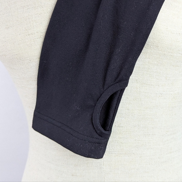 Daily Paper Esosa T-Shirt High Neck Long Sleeve Thumb Holes Fitted Black XL NWT - Picture 5 of 13